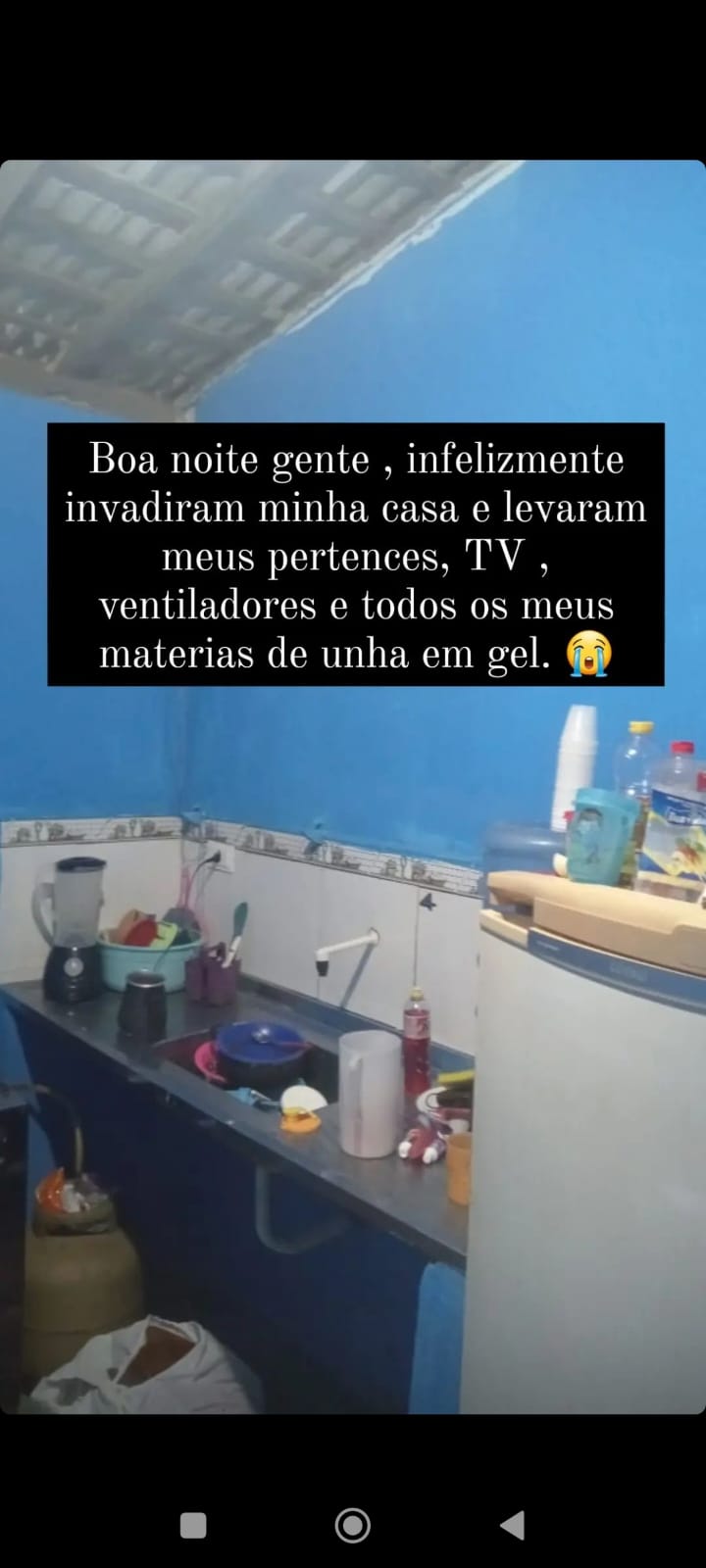 estudante teve a casa invadida
