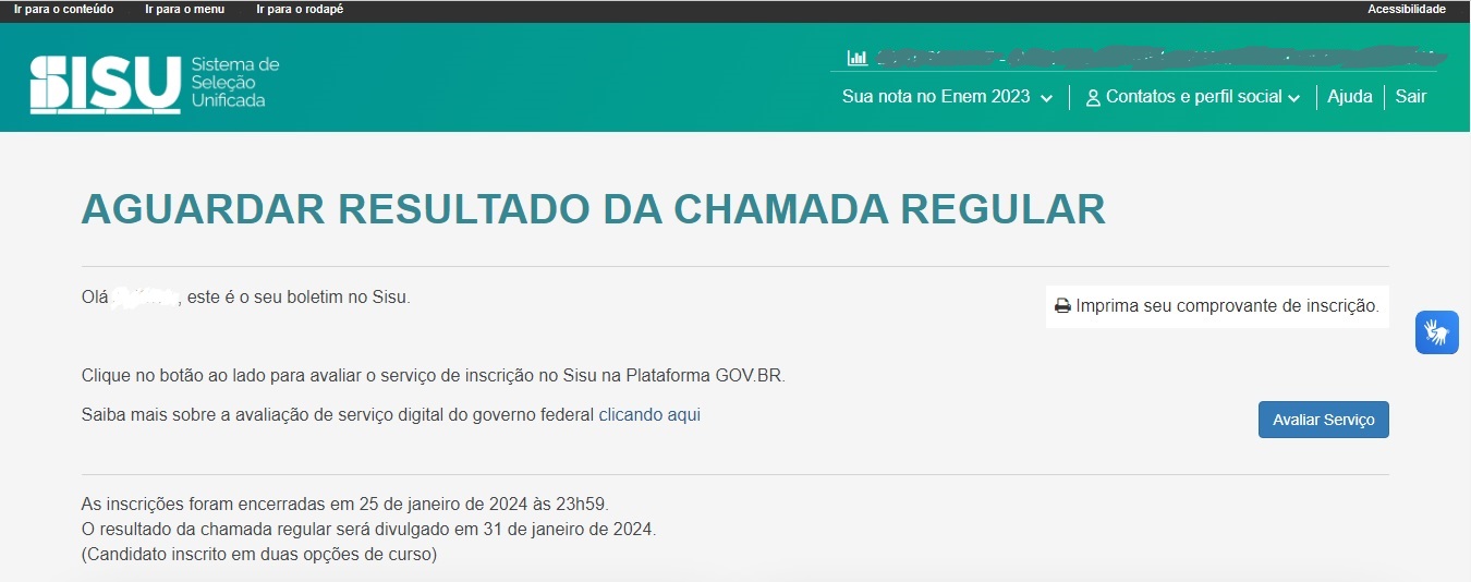 Site do Sisu